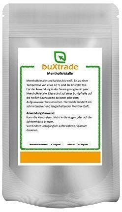 100 g Mentholkristalle Menthol Kristalle Sauna Kristalle Minzöl Aufguss Aufguß