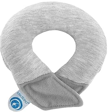 Medibino | Medizinisch patentiertes Babykissen gegen Plattkopf, Kopfverformungen und Flachkopf | Sweat Grau