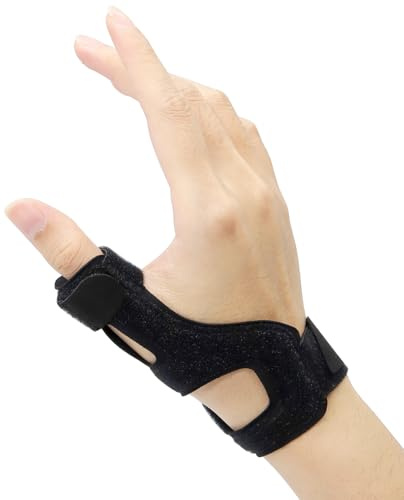 Wepai Daumenorthese Linke & Rechte, Daumen Bandage für Arthritis, Sehnenscheidenentzündung, Verstauchungen Daumensattelgelenk Daumenstütze(Universelle)