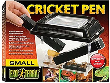 Exo Terrra Cricket Pen, Behälter mit Spenderröhrchen, Pflegeset für Grillen, groß, 21 x 30 x 19,5cm