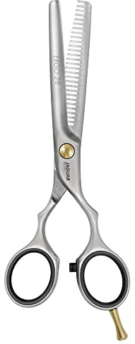 JAGUAR Modellierschere PRE STYLE ERGO 28 5.5 | klassische Griffstellung | hochwertiger Solinger Spezialstahl SOLINOX | Texturierschere mit 28 Effilierzähnen im Classic-Design|mattiert|Made in Germany