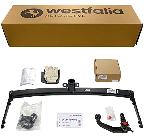 Westfalia Abnehmbare Anhängerkupplung inkl 13-pol fzg.-spez. Elektrosatz | VW Golf 7 Limo (BJ 06/14-06/20), T-ROC 07/17-, Audi A3 (06/14-06/16), Q2 (11/16-), Skoda Octavia 3, Seat Leon 3 (06/14-01/20)