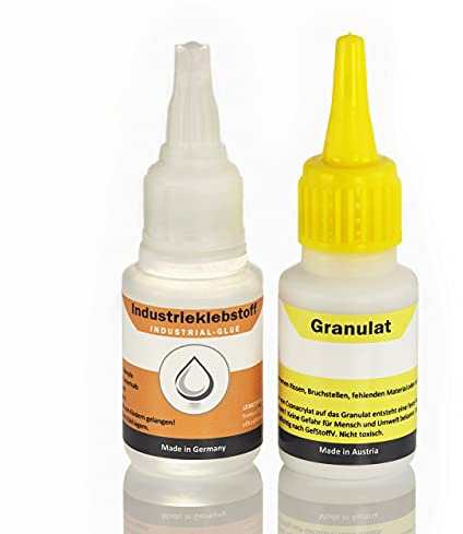 Extra starker Industriekleber mit Granulat, die Klebstoff-Schweißnaht - Superkleber (super glue) ist wasserfest und hitzebeständig - klebt Kunststoffe, Plastik, Holz, Stein, Keramik, Porzellan (1)