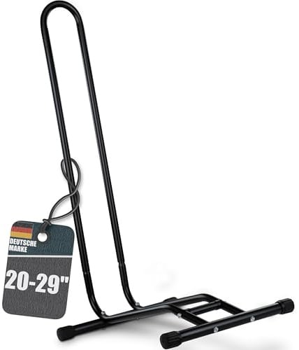 BALOU Fahrradständer Mountainbike 20-29 Zoll - MTB Fahrrad Ständer für den Boden - Fahrradhalter freistehend für Reifen bis 3 Zoll Breite
