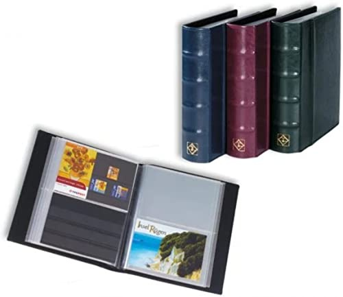 Leuchtturm 338284 Postkartenalbum CL - Sammelalbum mit 50 klarsichtigen Hüllen - rot