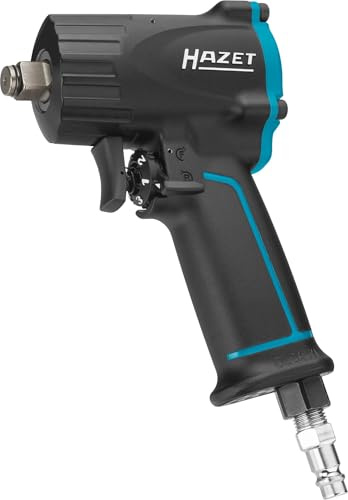 Hazet Druckluft-Schlagschrauber 9012M I Max. Lösemoment 1100 Nm, Vierkant 12,5 mm (1/2 Zoll) I vibrationsarm - Werkzeug zum Anziehen und Lösen von Schrauben