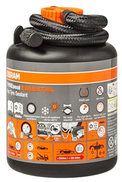 Osram TYREseal Essential Ersatz für das Original-Reifendichtmittel des Autos, nach OE-Spezifikation gefertigt, Repariert Schäden bis zu 6 mm