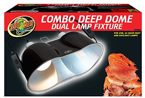 Zoo Med LF-25EC Large Combo Deep Dome Dual Lamp