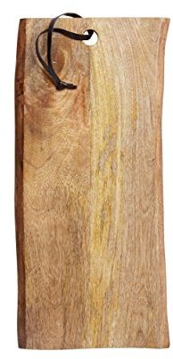 MasterClass Großes rustikales Mangoholz-Schneide-/Servierbrett, 23 x 50 cm (9 x 19.5), Braun