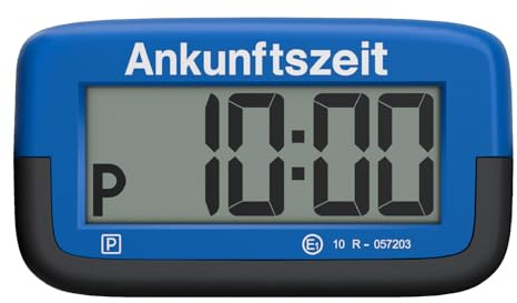Needit elektronische Parkscheibe Park Micro I die weltweit dünnste automatische Parkscheibe mit KBA-Zulassung I kompakte, Digitale Parkuhr mit gut lesbarem Display I langlebige Batterie, 9,4 mm dünn