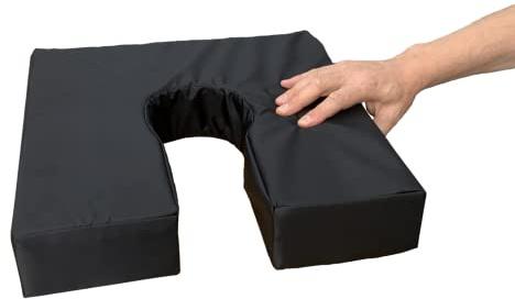 Gar Medical Hufeisenförmiges, wasserdichtes Anti-Dekubitus-Kissen mit HR Comfort Anatomischem Schaumstoff – Hämorrhoiden- und Steißbeinkissen, orthopädisches Kissen