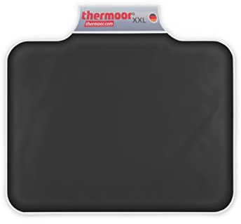 thermoor Moorkissen XXL [30x40cm] - therapeutische Tiefenwärme für den Rücken Schwarz