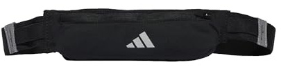 adidas Unisex Running Belt Waist Bag Waist Pack, Black/Reflective Silver, One Size