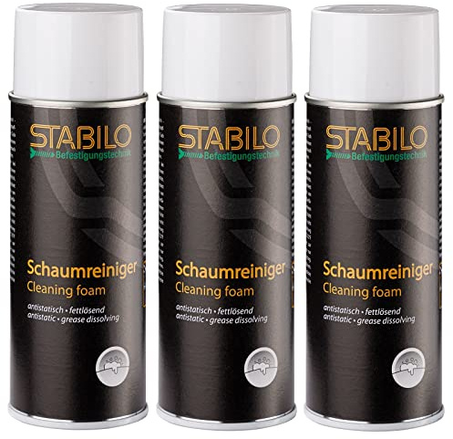 3x Universal Schaumreiniger 400ml | Aktivschaum, Reiniger für Scheiben, Polster, Kunststoff, Metall | 3 Stück