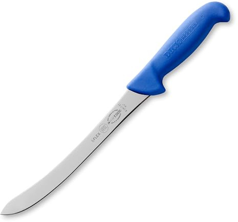 F. DICK Fischfiletiermesser, ErgoGrip (Filetiermesser mit Klinge 21cm, X55CrMo14 Stahl, nichtrostend, 56° HRC) 82417211, Blau