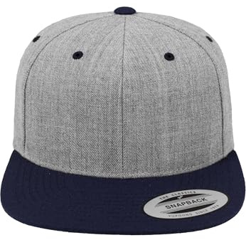 Flexfit Unisex Mesh Trucker Mütze, Heather Grey/Navy,S/M