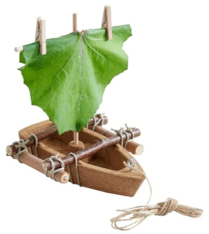 HABA Terra Kids Korkboot-Bausatz – Holzbausatz für Kinder ab 6 | Schwimmfähiges DIY-Boot aus Kork & Holz – kreatives Outdoor-Spielzeug zum Basteln & Gestalten
