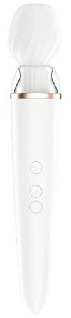 Satisfyer Double Wand-er Frau Connect App Massager XXL | Extra starker Vibrator mit App-Steuerung | Wasserdicht (IPX7) & aus Silikon | Körpermassage und erotische Stimulation | Sex-Spielzeug