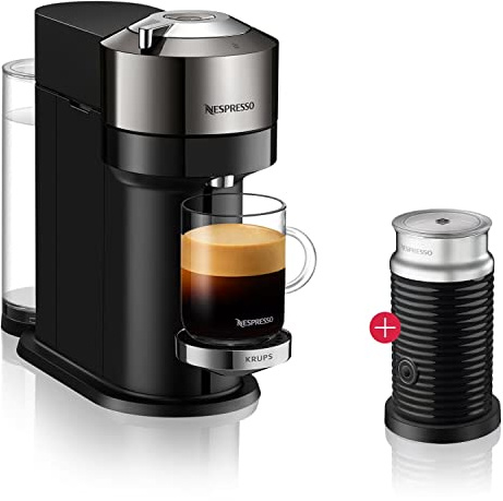 NESPRESSO DE’LONGHI Vertuo Next Deluxe Chrom Kapselmaschine ENV120.CAE