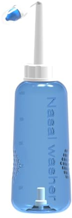 LOORGVEL Nasendusche 500ml Nasenspülflasche Nasenspülkanne Nasenspülung Flasche für Erwachsene Sinus Spülung Nasenreinigung und Nasenspülung