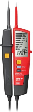 UNI-T MIE0196/UT18D Multimeter Spannungsprüfer, Durchgangs- und RCD Test, IP65, LCD-Anzeige