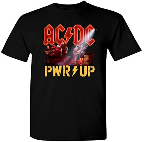 AC/DC PWR UP Stage - Herren-Shirt - ACDC Shirt - Power Up Fan-Shirt - 100% Baumwolle - Langlebig und robust - Rundkragen - Kurzarm - Power Up - Schwarz