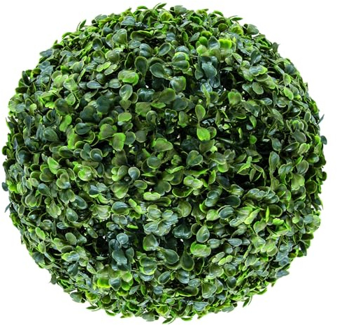 Spetebo Buchsbaumkugel grün - Ø 25 cm - Garten Deko Buchsbaum Kugel künstlich Buchskugel