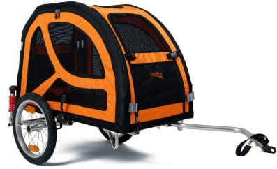TrendPet DogBus M - gefederter Aluminium Fahrradanhänger für Hunde, Hundeanhänger für mittlere bis große Hunde