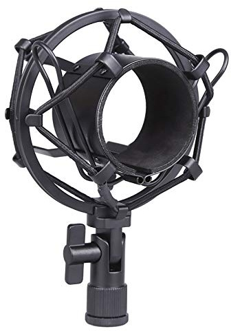 Koolertron Universal-Mikrofonspinne, für Kondensator-Mikrofone 50 mm schwarz