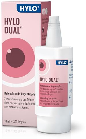HYLO DUAL Augentropfen 10 ml - Befeuchtung und Linderung bei trockenen und allergisch gereizten Augen