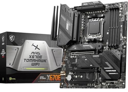 MSI MAG X670E TOMAHAWK WIFI ATX Mainboard (AM5, AMD X670E, DDR5, PCIe 5.0, Wi-Fi 6E)