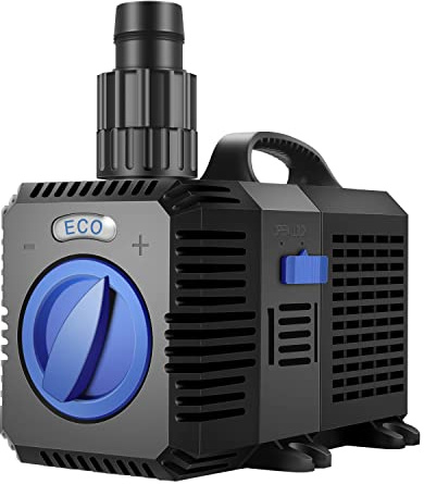 everfarel 5200L/H Super Eco Teichpumpe Pumpe Bachlaufpumpe Wasserpumpe 40W,Aufzug 4.8 m