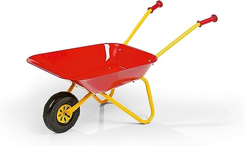 Rolly Toys S2627080 Toys Metallschubkarre für Kinder (ab 2,5 Jahre, Metallschüssel mit Kunststoffgriffen, Belastbarkeit bis 25 kg) 270804, Rot