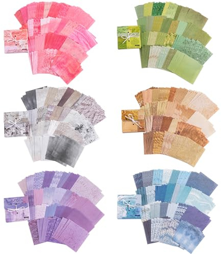 600 Blatt Vintage Scrapbook Papier, MaehSab DIY Journaling Supplies Dekorative Bastelpapier Ästhetische Schreibwaren Scrapbooking Papier für DIY Bullet Journal Junk Supplies,8x8CM