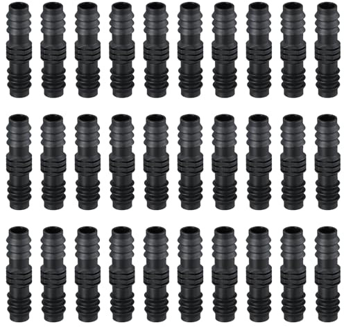 30 Stück Garten Schlauchverbinder, 16mm Kunststoff Tropfbewässerungsschlauch Verbindungsstücke, Gerade Bewässerungsverbinder, Tropfschlauch Bewässerungssystem Verbindungsteile