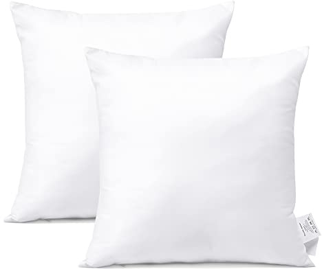 Artscope 2er Set Kissenfüllung - 7D Polyestermischung Zierkissen - 40x40cm Innenkissen Füllkissen Kopfkissen Sofakissen für Wohnzimmer Schlafzimmer Sofa Bett