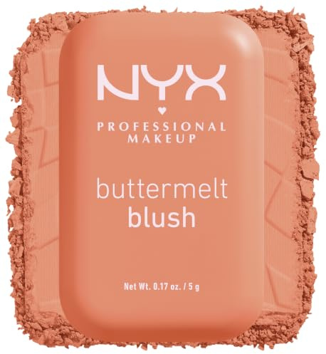 NYX Professional Makeup Buttermelt Blush, Rouge, Cremige Textur mit Shea Butter, Mandelbutter & Mangobutter, Einfach zu verblenden für einen frischen Look, Farbe: 03 Sooner The Butta