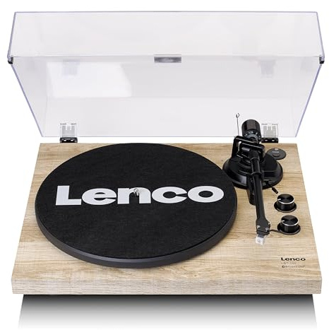 Lenco LBT-188PI - Bluetooth Plattenspieler mit Riemenantrieb | Vinyl Turntable mit 33/45 U/min - Anti-Skating & Bluetooth-Ausgang