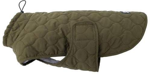 Wanderpfote Hundemantel – Steppjacke Hundejacke Stilvoll und Elegant – Hundemantel Wasserdicht – optimal für kleine und mittelgroße Hunde (Grün, S)