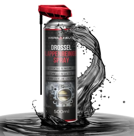 WerkXheld Drosselklappenreiniger Diesel & Benzin | AGR Reinigungsmittel, Vergaserreiniger, Luftmassenmesser & Ventilreiniger für Autos, Motorräder & Dieselmotoren 500ml