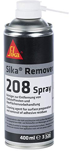 SIKA - Spray Reiniger - Sika Remover-208 - Farblos - 400ml | Entfernt Klebstoffreste optimal - Zur Vorbehandlung und Reinigung von Oberflächen - Für Innen und Außen - Einfache Anwendung