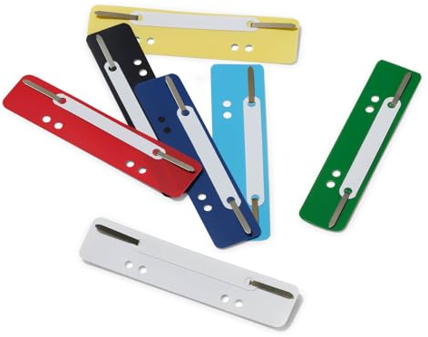 Durable Heftstreifen Kunststoff Flexi, 1 Packung à 250 Stück Abheftstreifen, farbig sortiert, 690100