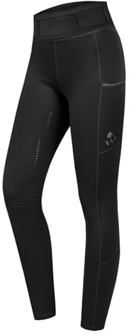 ELT Reitleggings Ella, schwarz, Gr. 38