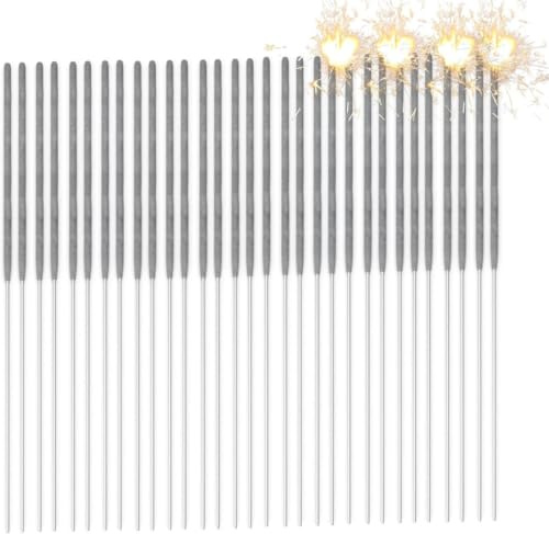 80x Wunderkerzen 17 cm Sternspritzer für Jugendlichen & Kinder - für Partys & Hochzeit & Geburtstag - Geburtstagskerzen - Silvester (80x)