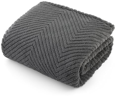 Bedsure Hundedecke für Haustier Hunde Katzen Welpen Weiche Warme Matte, flauschig und weich, Titan Grau 100x120 cm