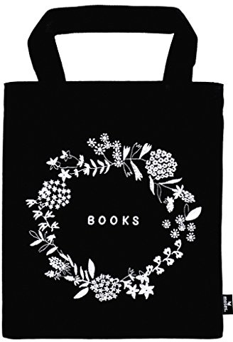 moses. 82698 libri_x Büchertasche Flowers Tragetasche aus 100% Baumwolle für Buchliebhaber