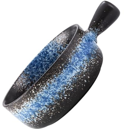ULTECHNOVO Keramikschüssel Mit Griff Backschüssel Aus Hochwertigem Keramikmaterial Ofenfest Und Spülmaschinengeeignet Geeignet Für Kochtopf Und Milchtopf