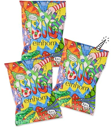 einhorn Kondome - 21 BIG Kondome Monatsration - XL-Größe 57 mm - vegane, hormonfreie Verhütung ohne Chemie - natürlicher Gleitfilm - gefühlsecht und sicher