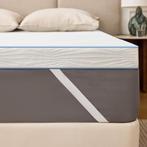 Solviente Topper 140x200cm H3-7.5cm Memory Foam & Kaltschaum Matratzen Topper, Oeko-TEX® Zertifiziert, Abnehmbarer Bezug, rutschfest, Antiallergisch, Leise & Atmungsaktiv