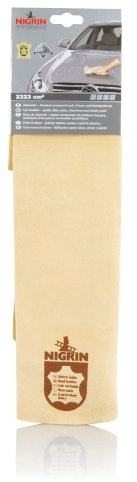 NIGRIN Autoleder 2323 qcm trocknet schonend Lack, Chrom und Kunststoffe